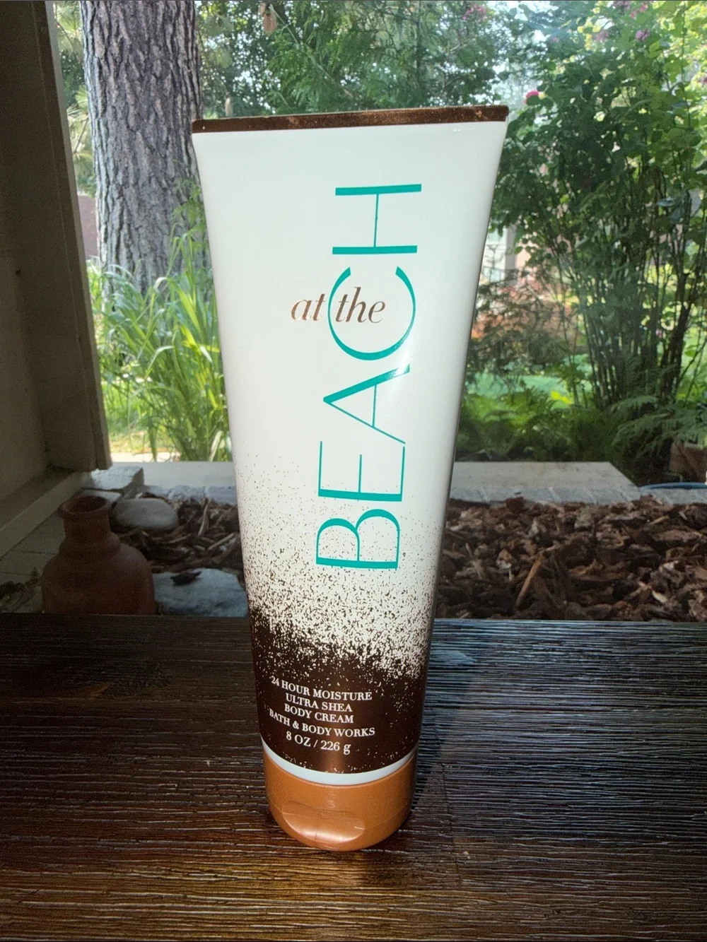 Bath & Body Works At The Beach Ultra Shea Body Cream - White & Teal & Brown